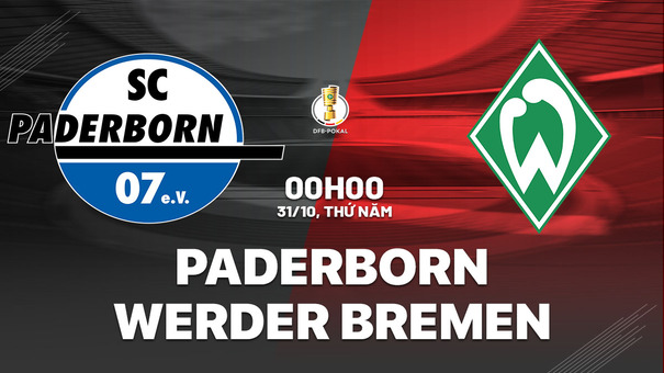 Nhận định Paderborn vs Werder Bremen 0h00 ngày 31/10 (Cúp QG Đức 2024/25). Hãy đến SUNWIN cá cược bóng đá .